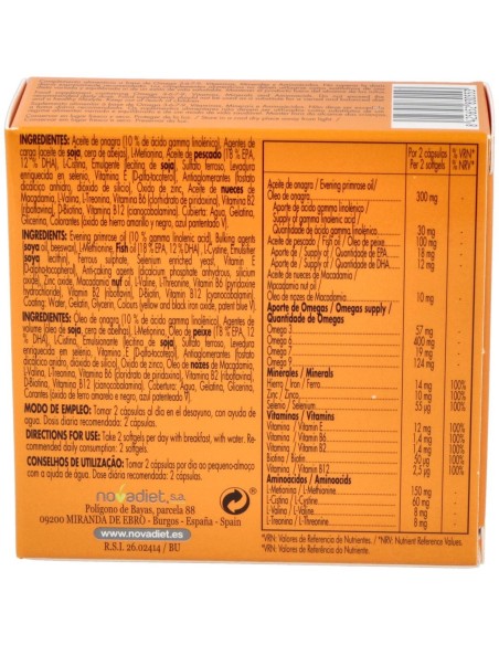 Capilare Anticaida Del Cabello 60Cap. de Novadiet