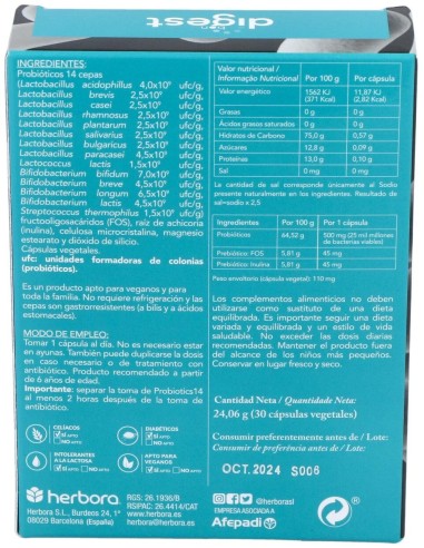 Probiotics 14 30Cap. de Herbora