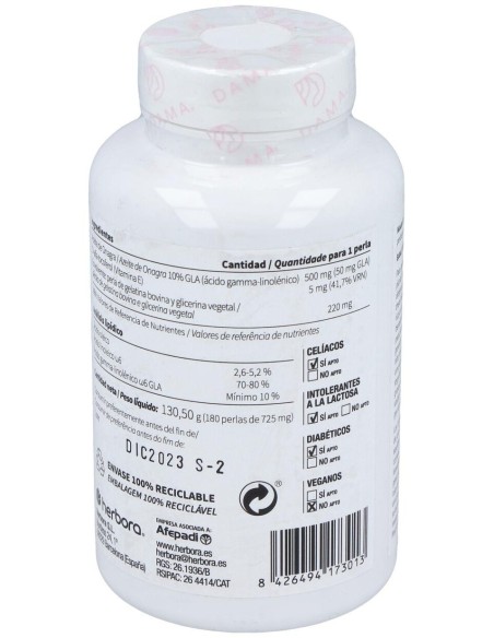 Aceite De Onagra Y Vitamina E 180 de Herbora