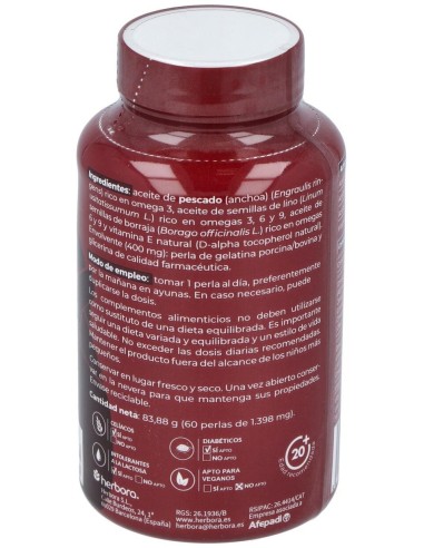 Venarol Omega 3-6-9 Tsn 60Perlas de Herbora