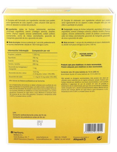 Actifens Bi Complex 20Amp. de Herbora