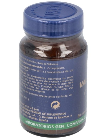 Valeriana 80Comp. de Gsn