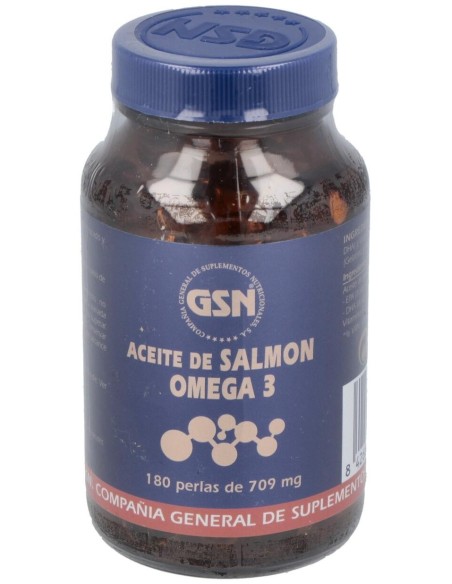 Salmon+Omega 3+Vit.E 180Perlas 500 Mg. de Gsn