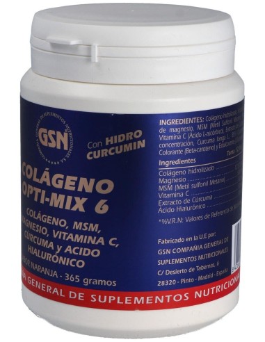 Colageno Opti-Mix 6 365Gr. de Gsn
