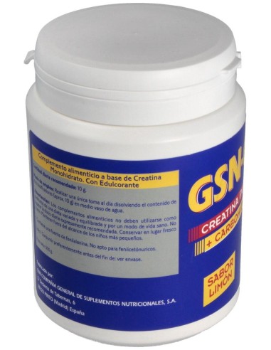 Gsn Creatina-125 (125Gr.Creat.+375 Carbohid.) 500G de Gsn