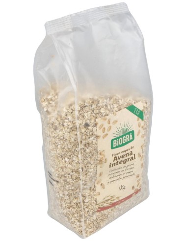 Copos De Avena Finos Integrales 1Kg. Bio de Biogra