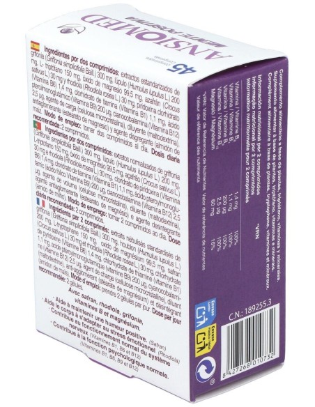 Ansiomed Mente Positiva 45 Comprimidos Bioserum