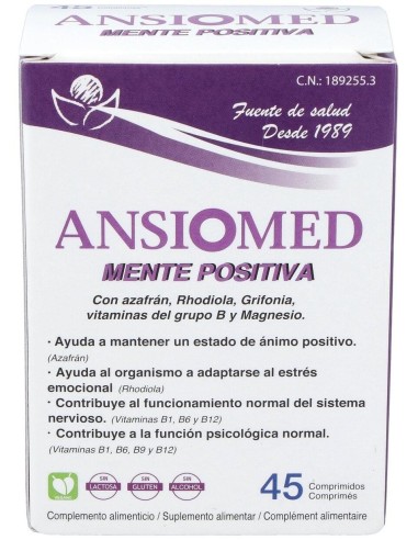 Ansiomed Mente Positiva 45 Comprimidos Bioserum