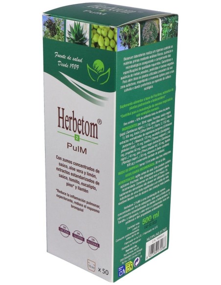 Herbetom 2 Pulm Respir 500Ml de Bioserum