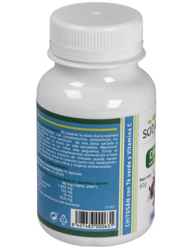Chitosan + Te Verde 100Cap. de Sotya
