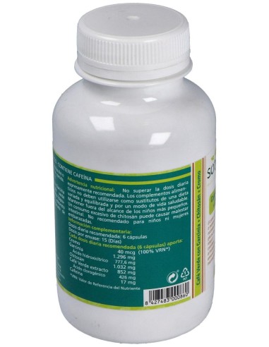 Café Verde Con Garcinia+Chitosán+Cromo 650Mg Cáps. 90U de Sotya