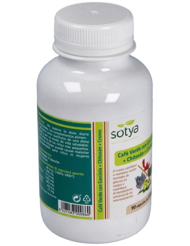 Cafe Verde+Garcinia+Chitosan+Cromo 90Cap de Sotya