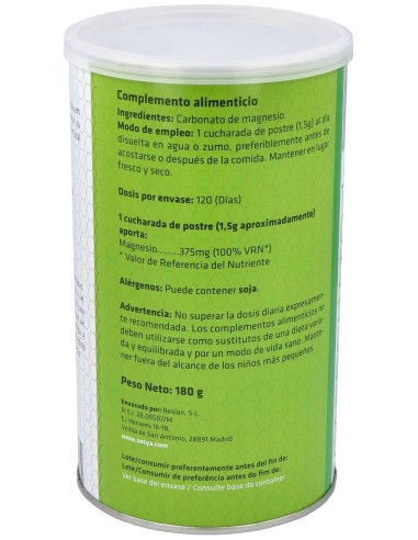 Carbonato De Magnesio 180G  Polvo de Sotya