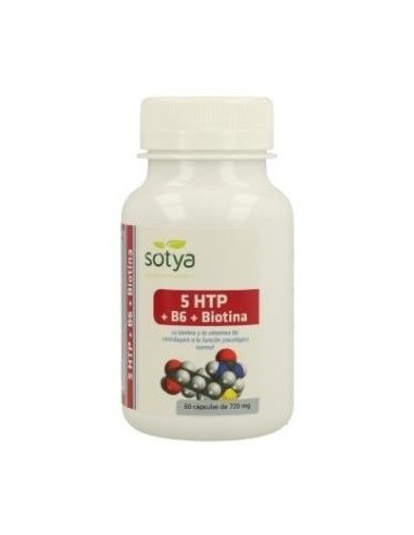 5Htp+B6+Biotina+Mg 650Mg 60 Cápsulas de Sotya