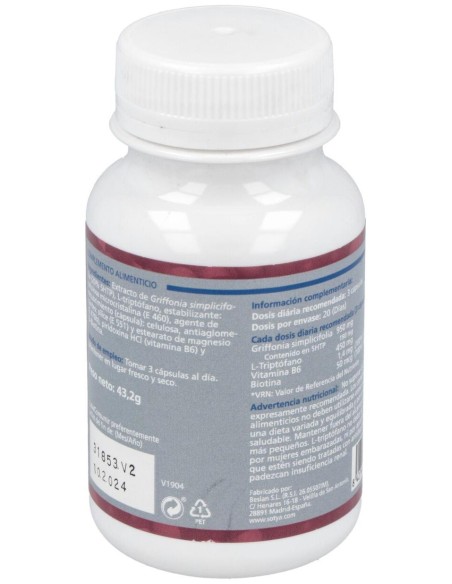 Triptofano 5-Htp 60Cap. de Sotya
