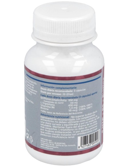 Triptofano 5-Htp 60Cap. de Sotya