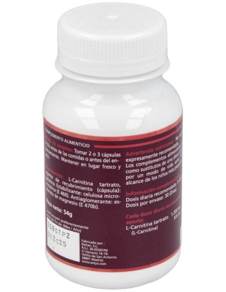 L-Carnitina 600Mg. 90Cap. de Sotya