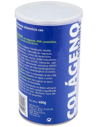 Colágeno Con Hialurónico, Msm, Condroitina, Magnesio, Vitamina C  400G Polvo de Sotya