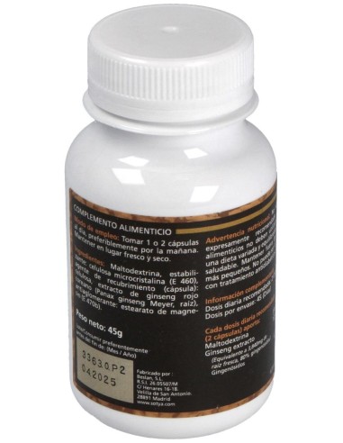 Ginseng Rojo Coreano 500Mg Cáps. 90U de Sotya