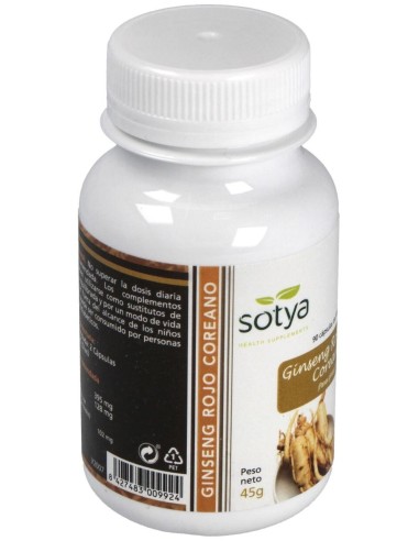 Ginseng Rojo Coreano 500Mg Cáps. 90U de Sotya