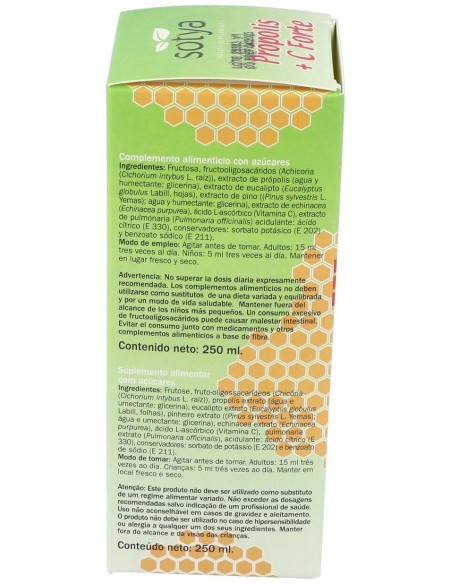 Propoleo + Vit.C Forte Jarabe 250Ml. de Sotya
