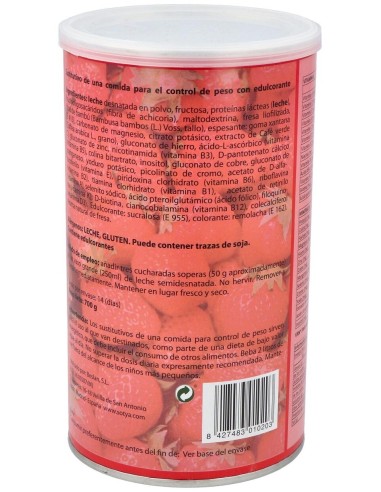 Batidos Saciantes 700G Polvo Sabor Fresa de Sotya