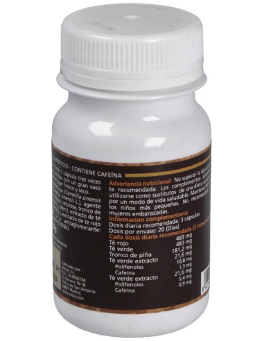 Te Verde + Te Rojo + Piña 60Cap. de Sotya