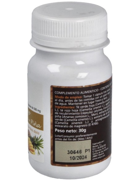 Te Verde + Te Rojo + Piña 60Cap. de Sotya