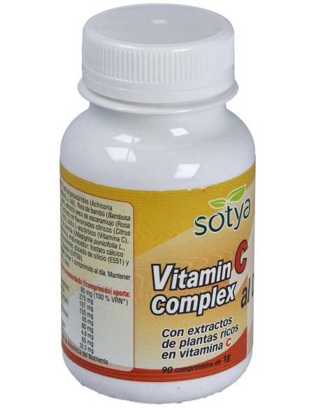 Vitamina C Complex 1 Al Día 1G Comp. 90U de Sotya