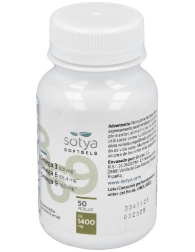 Omega 3-6-9 50Perlas de Sotya