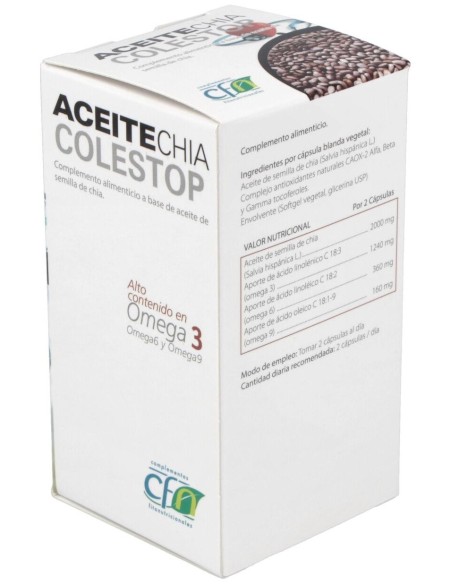 Aceite Chia 1 Gr. 60 Perlas de Cfn
