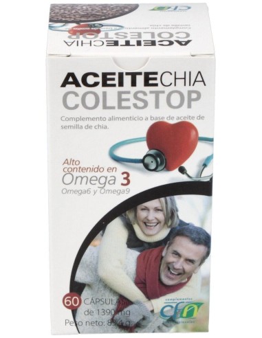 Aceite Chia 1 Gr. 60 Perlas de Cfn