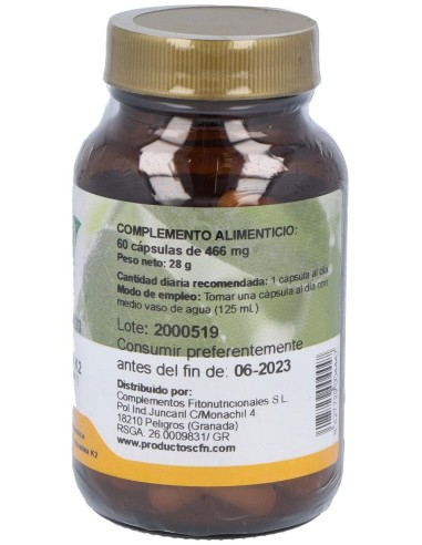 Vitamina D3+K2 60Cap. de Cfn