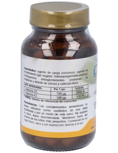 Vitamina D3+K2 60Cap. de Cfn