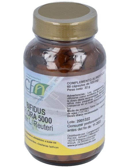 Bifidusflora 5000 (Probiotic) 60Vcaps de Cfn