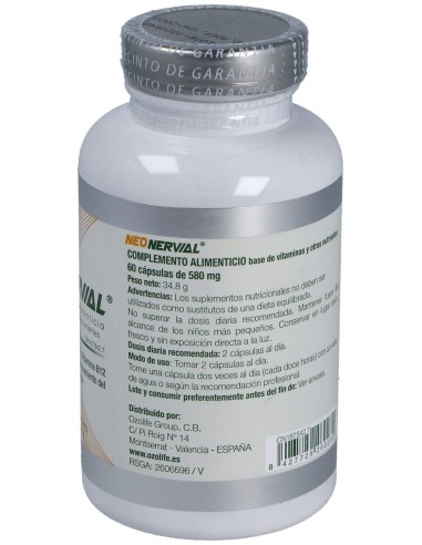 Neonervial 60Cap. de Ozolife Biocosmetica Y Nutricion