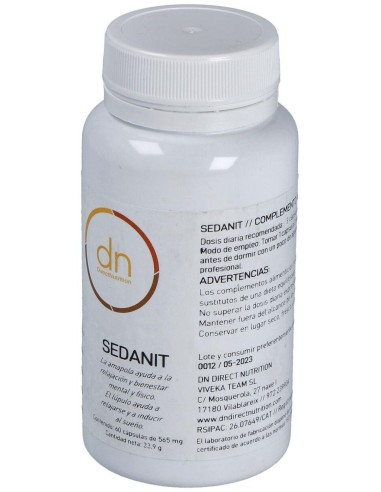 Sedanit 60Vcap. de Direct Nutrition