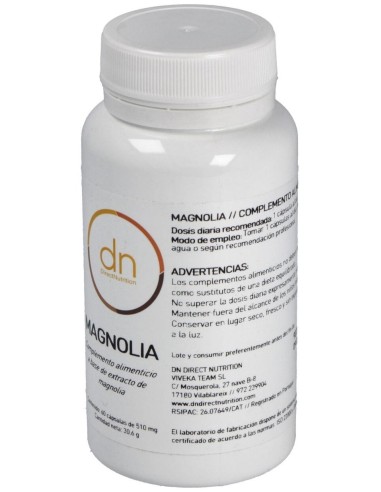 Magnolia 60Vcap. de Direct Nutrition