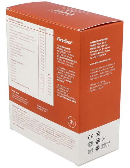 Vivedina 20Sticks de Direct Nutrition