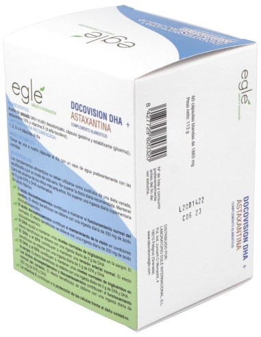 Docovision Dha Astaxantina 60 de Egle