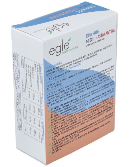 Npd1 Dha 80 Tg Astaxantina 30 Perlas de Egle