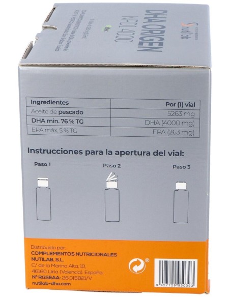 Dha Origen Npd1 4000 30Viales de Nutilab