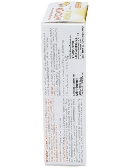 Arkovox Propolis +Vit C Sabor Miel Y Limon 24Comp. de Arkopharma