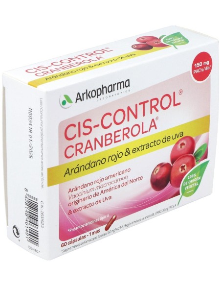 Cis Control Cranberola 60Cap. de Arkopharma