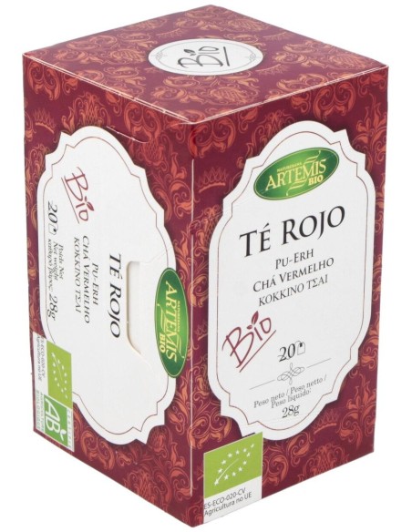 Te Puerh Rojo Infusion 20Bolsitas. Bio de Artemis Bio