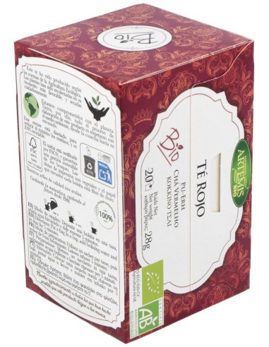 Té Rojo Pu Erh Bio 28 g  de Artemis Bio
