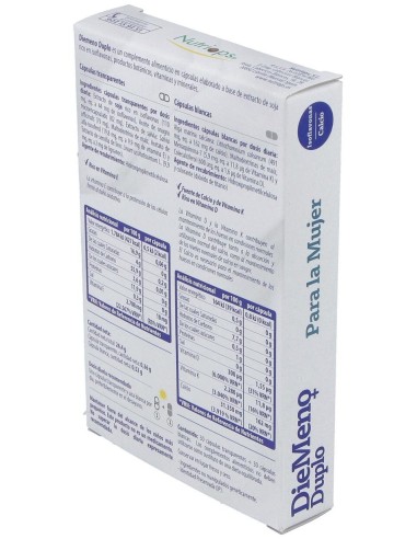Diemeno Duplo - Cápsulas entéricas Ricas en Isoflavonas, con Calcio de Nutriops