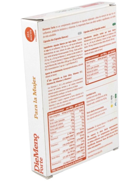 Diemeno Forte - Cápsulas entéricas Ricas en Isoflavonas de Nutriops