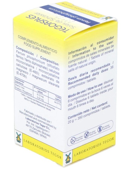 Tegorsal Nº 3 (20 G) Comprimidos de Tegor