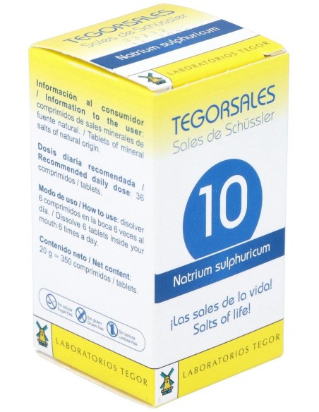 Tegorsal Nº 10 (20 G) Comprimidos de Tegor